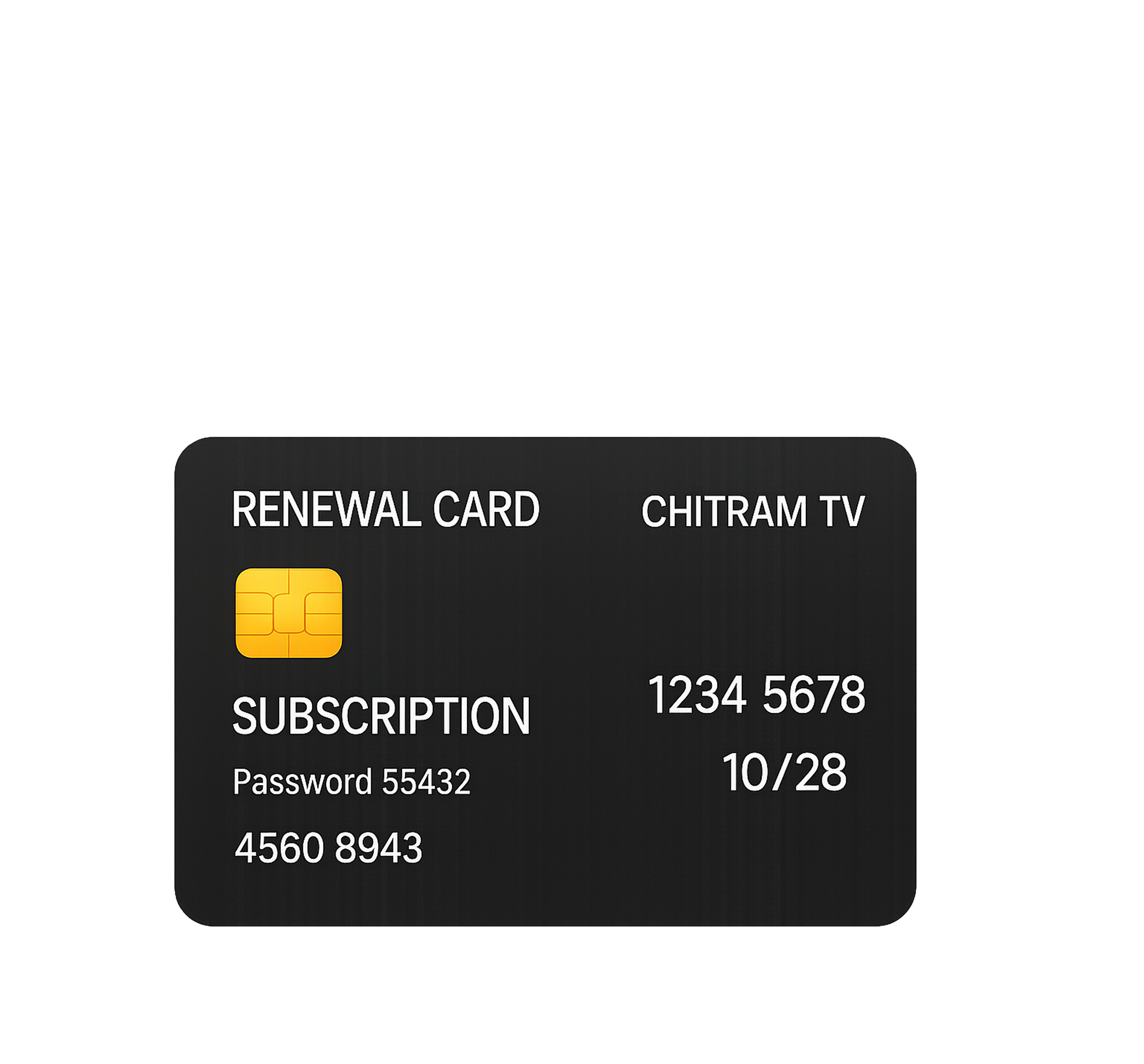 Chitram TV renewal card
